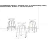 Height adjustable armchair with footrest Lampasas