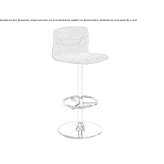 Upholstered swivel stool Gigant