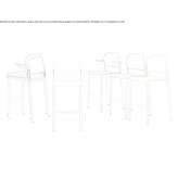 Upholstered stool Barroso