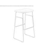 High upholstered stool Izola