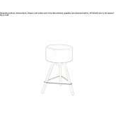 Stool with footrest Lurano
