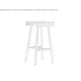 Wooden stool Skegness