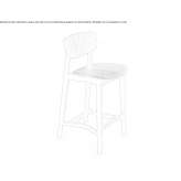 A tall wooden stool Orgiva