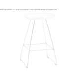 High stool made of solid wood Cuncunul
