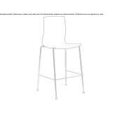 High stool made of polypropylene Kivertsi
