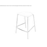 Fabric stool with footrest Sneek