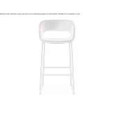 High fabric stool on a sleigh base Kirec