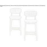 A tall, upholstered wooden stool Orgiva