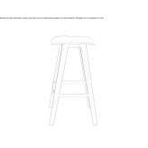 Wooden stool Orista