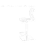 Swivel stool made of polypropylene Ossana