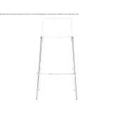 High leather stool with backrest Eeklo