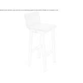 High stool upholstered with fabric Charala