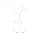 Bar stool with footrest Derventa