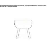 Stool upholstered with fabric Pinarlar
