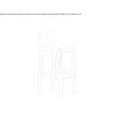Tall bar stool Turbaco