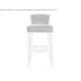 Solid wood and fabric stool with stove Errezil