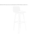 Upholstered bar stool with backrest Sotelo