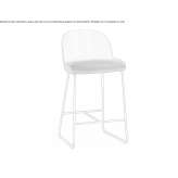 A high, metal stool in the shape of a sleigh Surubim