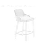High upholstered stool Clarcona