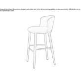 High leather stool Oiapoque