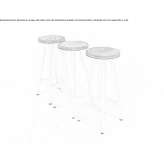 Bar stool with footrest Imielno