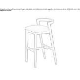 Upholstered stool with footrest Istebna
