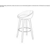 Stool with footrest Falcon