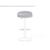 Swivel fabric bar stool with adjustable height Apulco