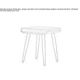 Low stool with integrated cushion Soloz