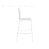Tall steel stool with footrest Suisun