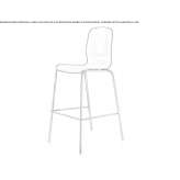 The stool is made of high-quality technopolymer Bleadon