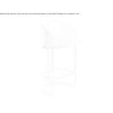 Bar table upholstered with fabric Temoac