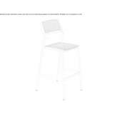 Bar stool with footrest Bennwihr