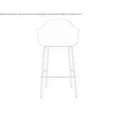 Bar stool with armrests Breza