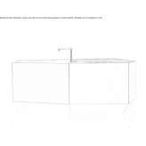 Metal and disposable bar counter with sink Dreffeac