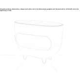 Illuminated bar counter made of polyethylene Siris