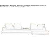 Sectional fabric sofa with a chaise longue Freuchie