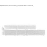 Modular fabric sofa Meerdorf