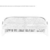 Sofa materiałowa 3-osobowa Hemau