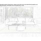 Sofa skórzana lub materiałowa ze zdejmowanym pokrowcem Heubach