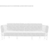 Sofa materiałowa 3-osobowa Linkhout