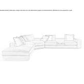 Narożna i modułowa sofa materiałowa Brorup