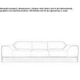 Segmentowa sofa materiałowa Vidardo