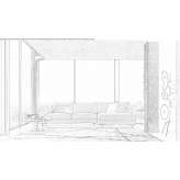Segmentowa sofa materiałowa Mitwitz