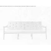 Quilted 3-seater fabric sofa Obfelden
