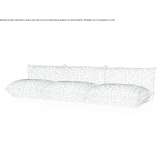 Sofa with removable cover without armrests Sieu
