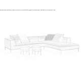 Segmentowa sofa materiałowa Rachau