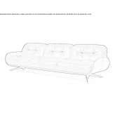 Skórzana sofa 3-osobowa Kilic