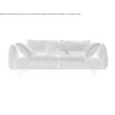3-osobowa sofa z tkaniny pochodzącej z recyklingu Aknada