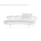 Curved fabric sofa Erie